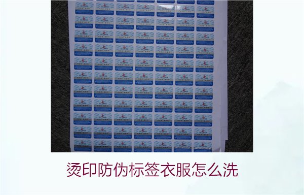 燙印防偽標(biāo)簽衣服怎么洗？保護(hù)燙印防偽標(biāo)簽的正確清洗方法(圖2)